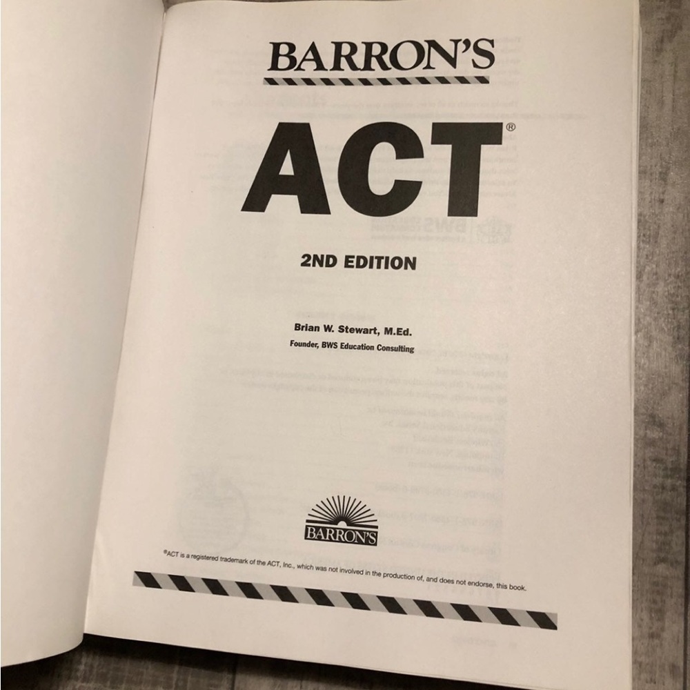 Barron's ACT Prep Paperback Study Guide Trade Paperback Guidebook 2nd Ed 2016 - Picture 3 of 11